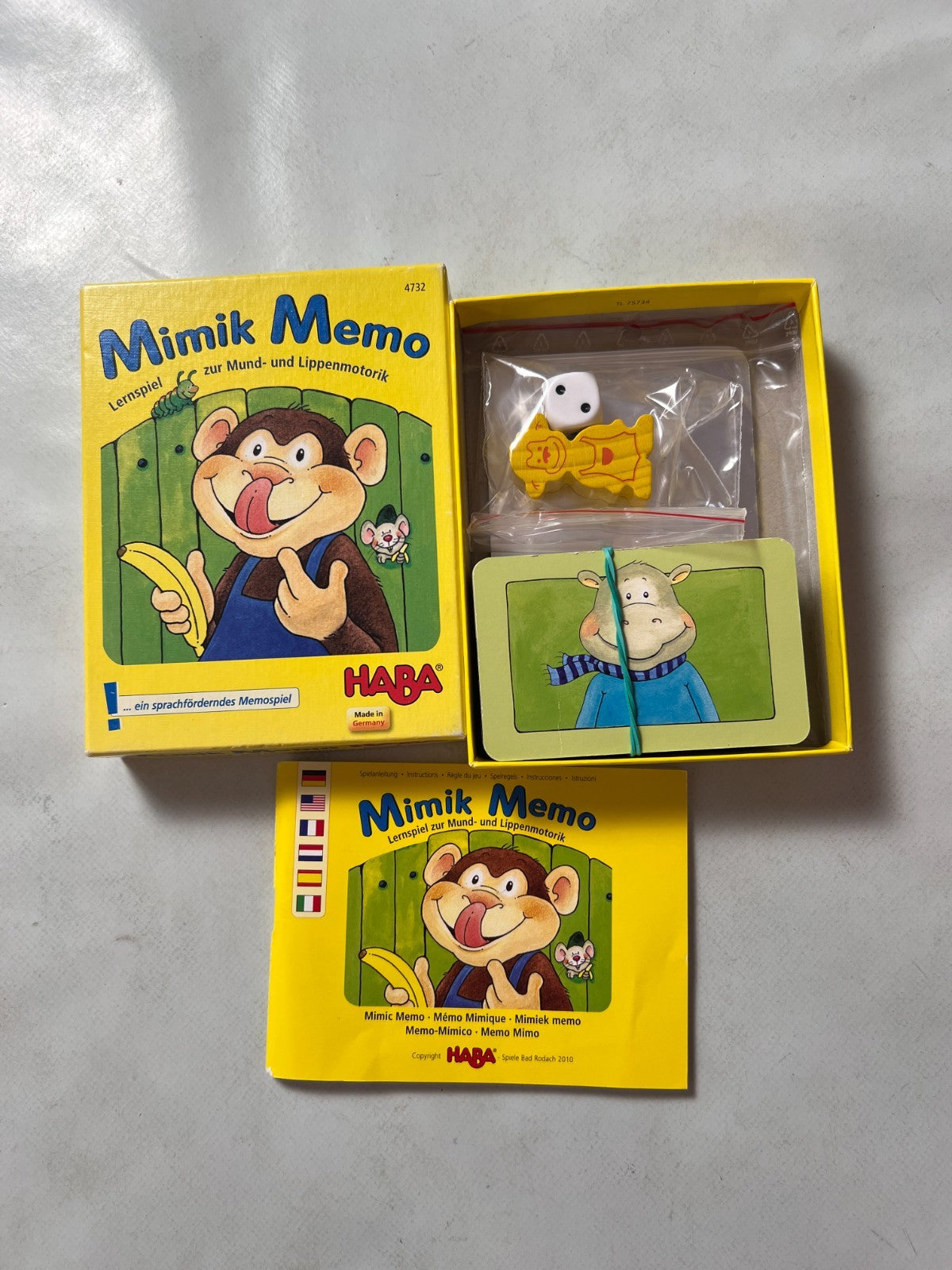 Mimik-Memo - das Kartenspiel - Haba - Vollständig ein karte leicht geknickt - Ansicht 2