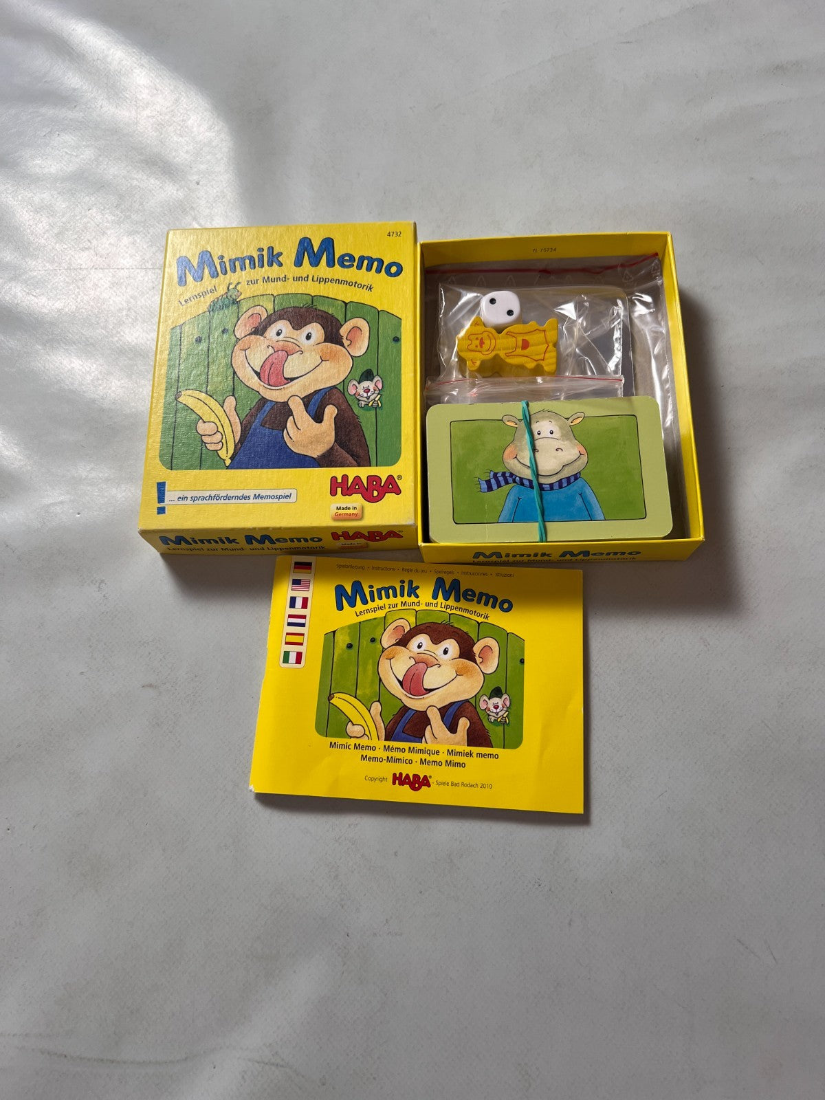 Mimik-Memo - das Kartenspiel - Haba - Vollständig ein karte leicht geknickt - Ansicht 3
