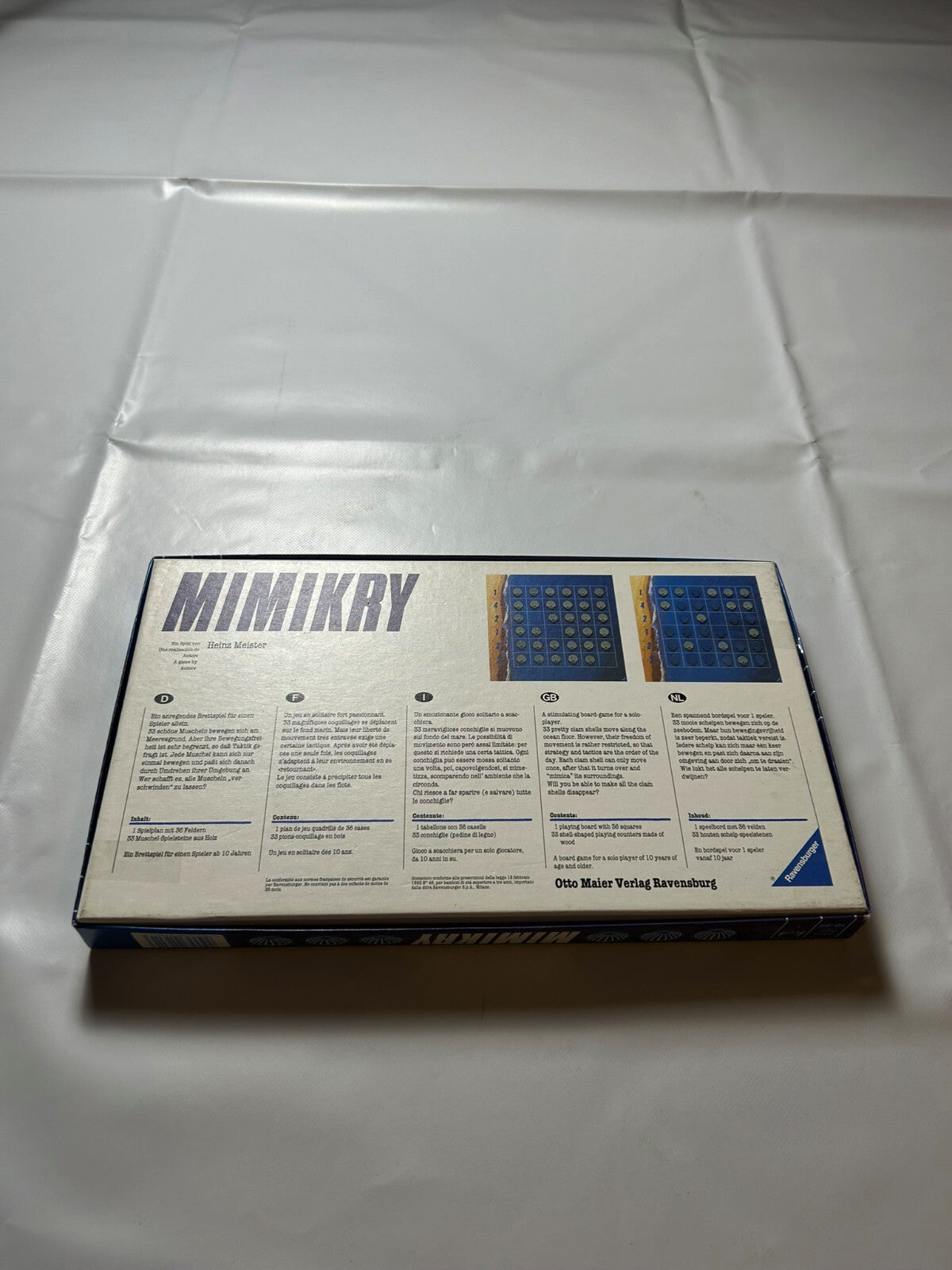 Mimikry Brettspiel Ravensburger 1989 Gesellschaftsspiel Spiel - Vollständig - Ansicht 2