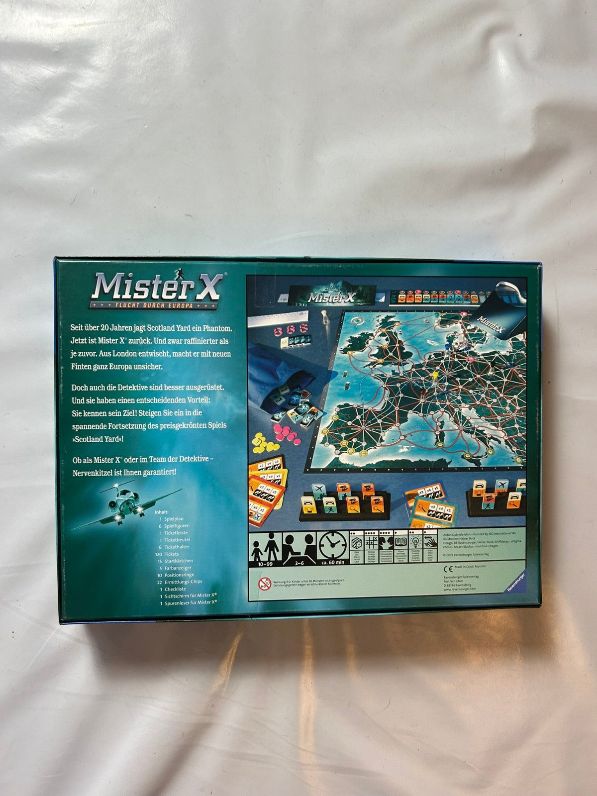 MISTER X Brettspiel Spiel Gabriele Mari Ravensburger 2009   Vollständig - Ansicht 11