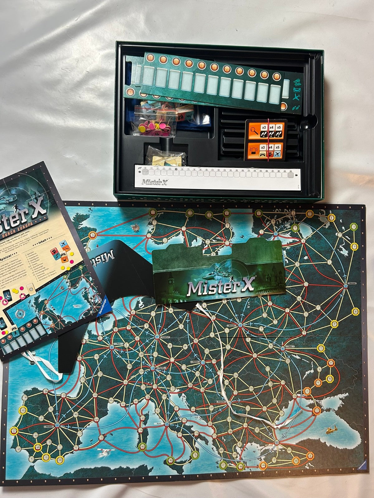 MISTER X Brettspiel Spiel Gabriele Mari Ravensburger 2009   Vollständig - Ansicht 6