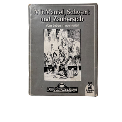 Mit Mantel, Schwert und Zauberstab - vom Leben in Aventurien - Das Schwarze Auge – SKU A5771 – Rollenspiel-Buch gebraucht kaufen bei Brettspielimperium