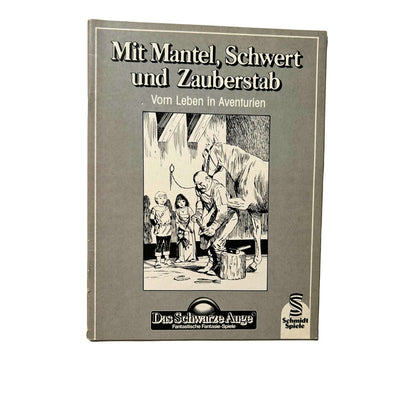 Mit Mantel, Schwert und Zauberstab - vom Leben in Aventurien - Das Schwarze Auge – SKU A8749 – Rollenspiel-Buch gebraucht kaufen bei Brettspielimperium