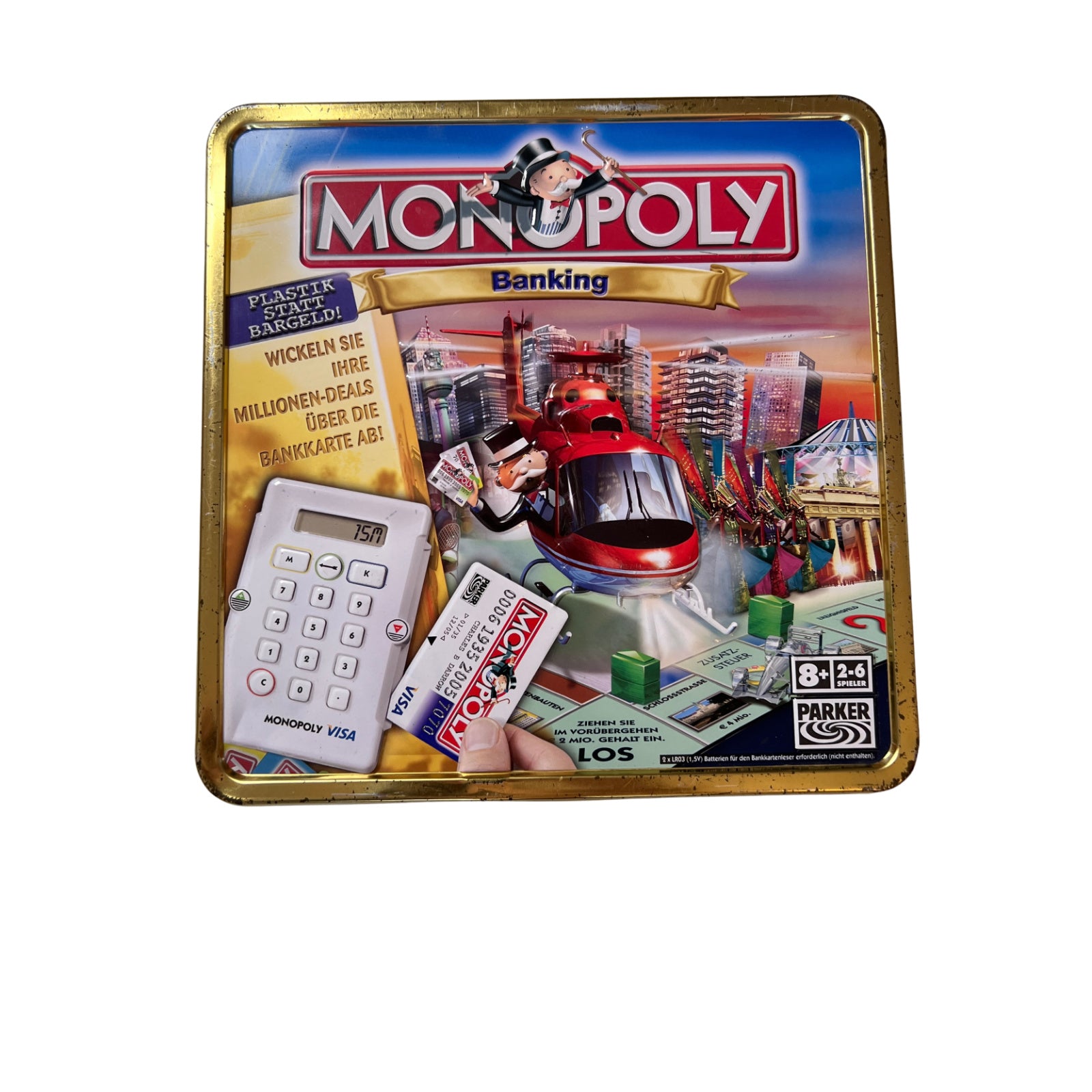 Monopoly Banking Blechbox Parker 2006 – SKU A14524 – Gesellschaftsspiel gebraucht kaufen bei Brettspielimperium