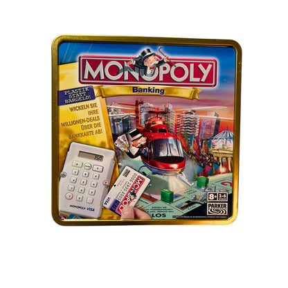 Monopoly Banking Blechbox Parker Brettspiel Spiel 2006 – SKU A10642 – Gesellschaftsspiel gebraucht kaufen bei Brettspielimperium