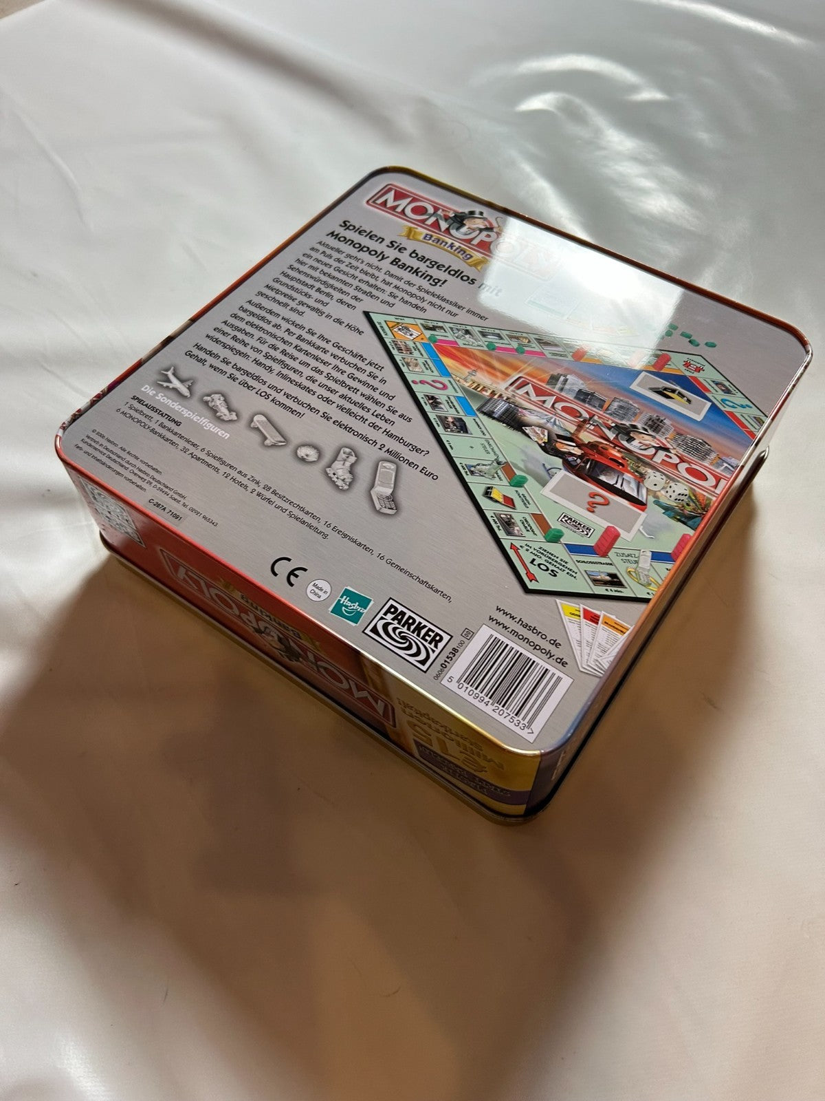 Monopoly Banking Blechbox Parker Brettspiel Spiel 2006  Vollständig - Ansicht 15
