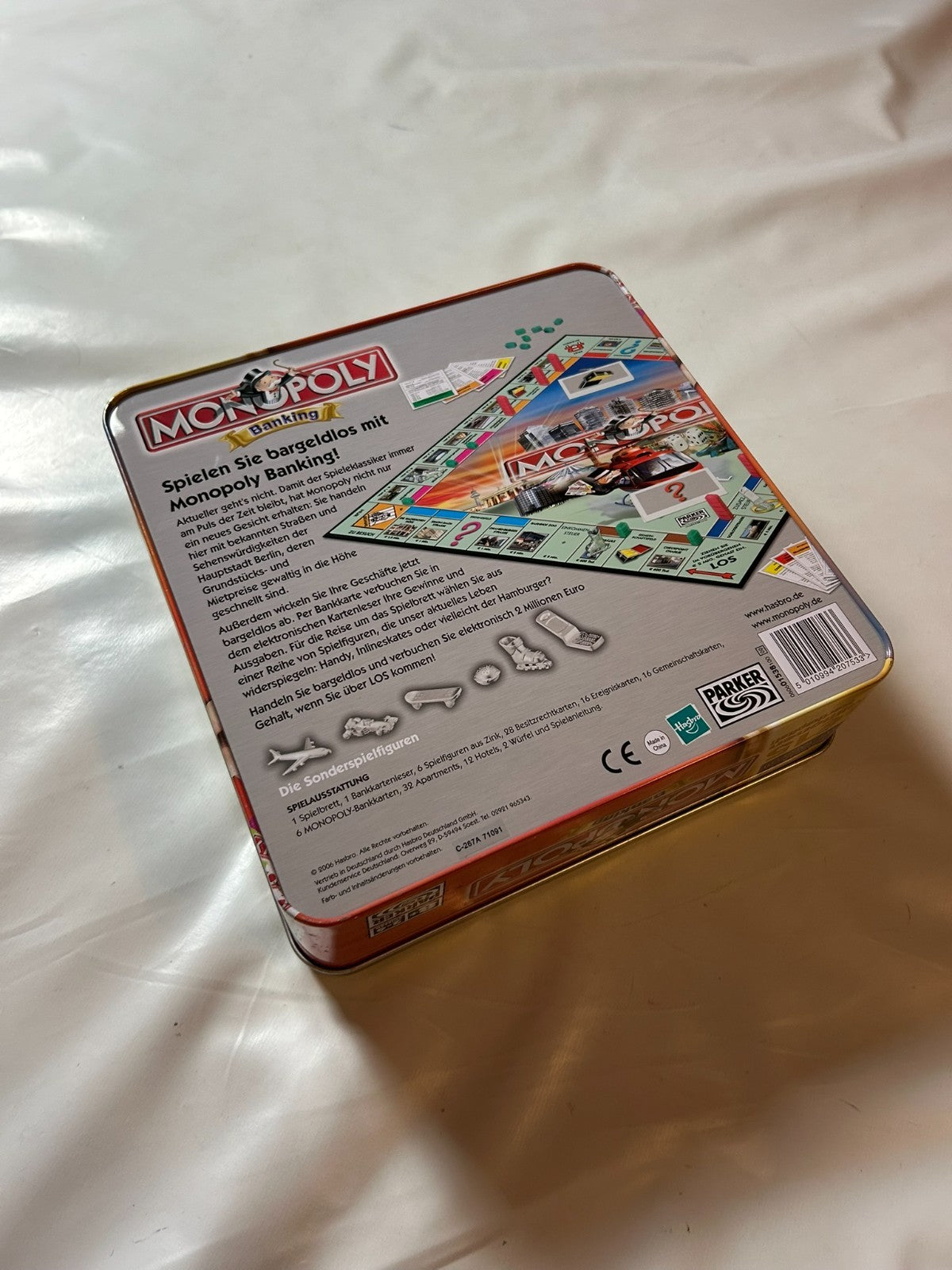 Monopoly Banking Blechbox Parker Brettspiel Spiel 2006  Vollständig - Ansicht 16