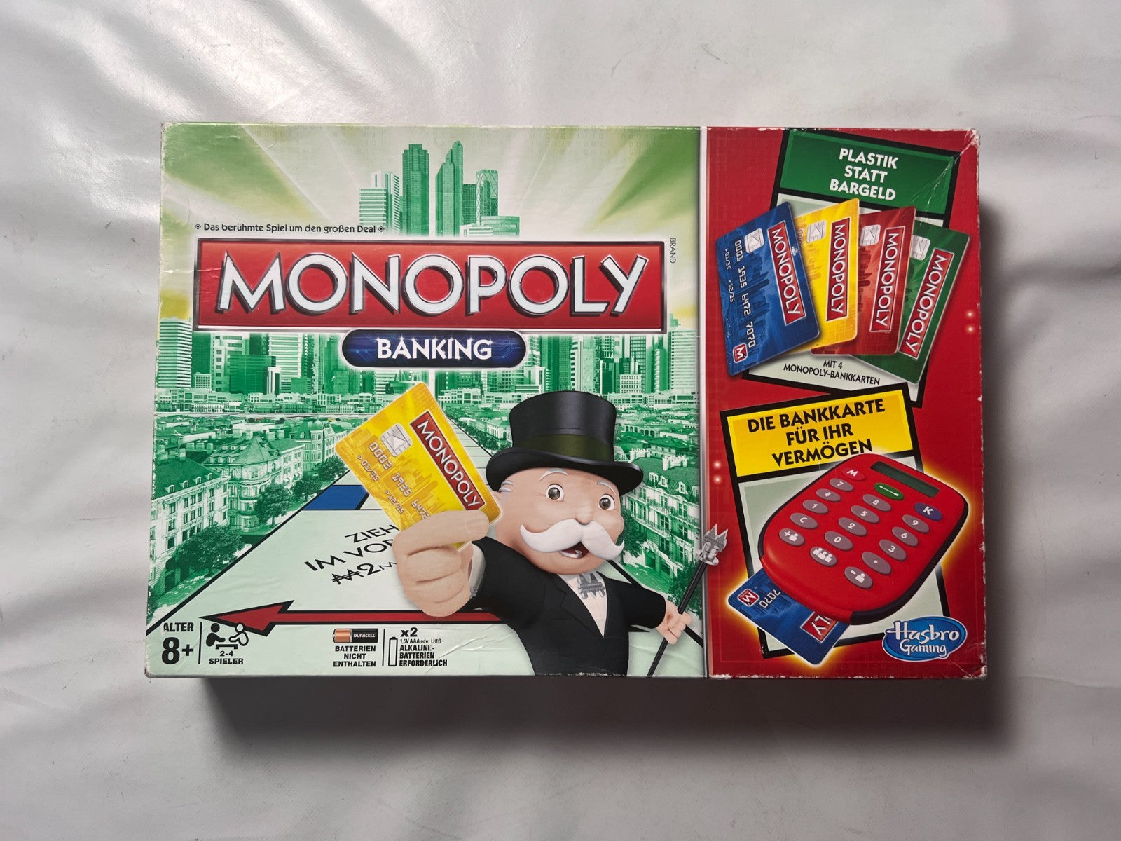 Monopoly Banking Rot  Hasbro Stark bespielt Vollständig - Ansicht 10