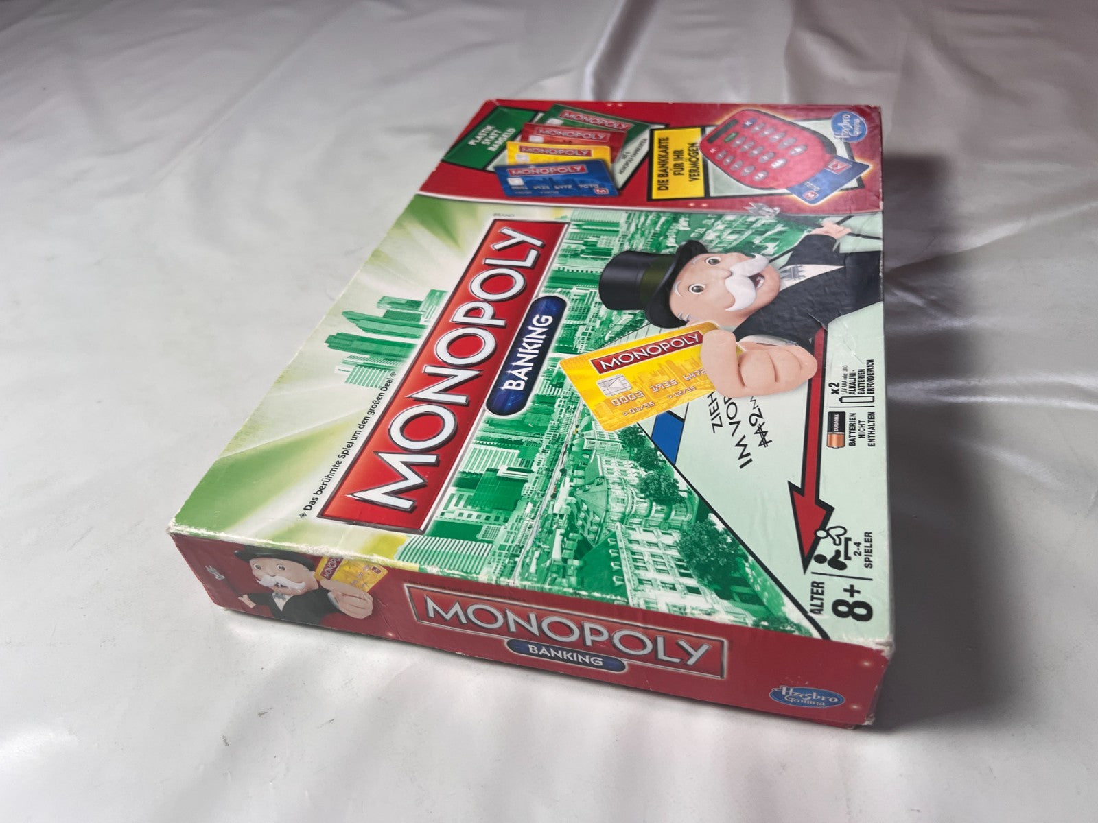 Monopoly Banking Rot  Hasbro Stark bespielt Vollständig - Ansicht 11
