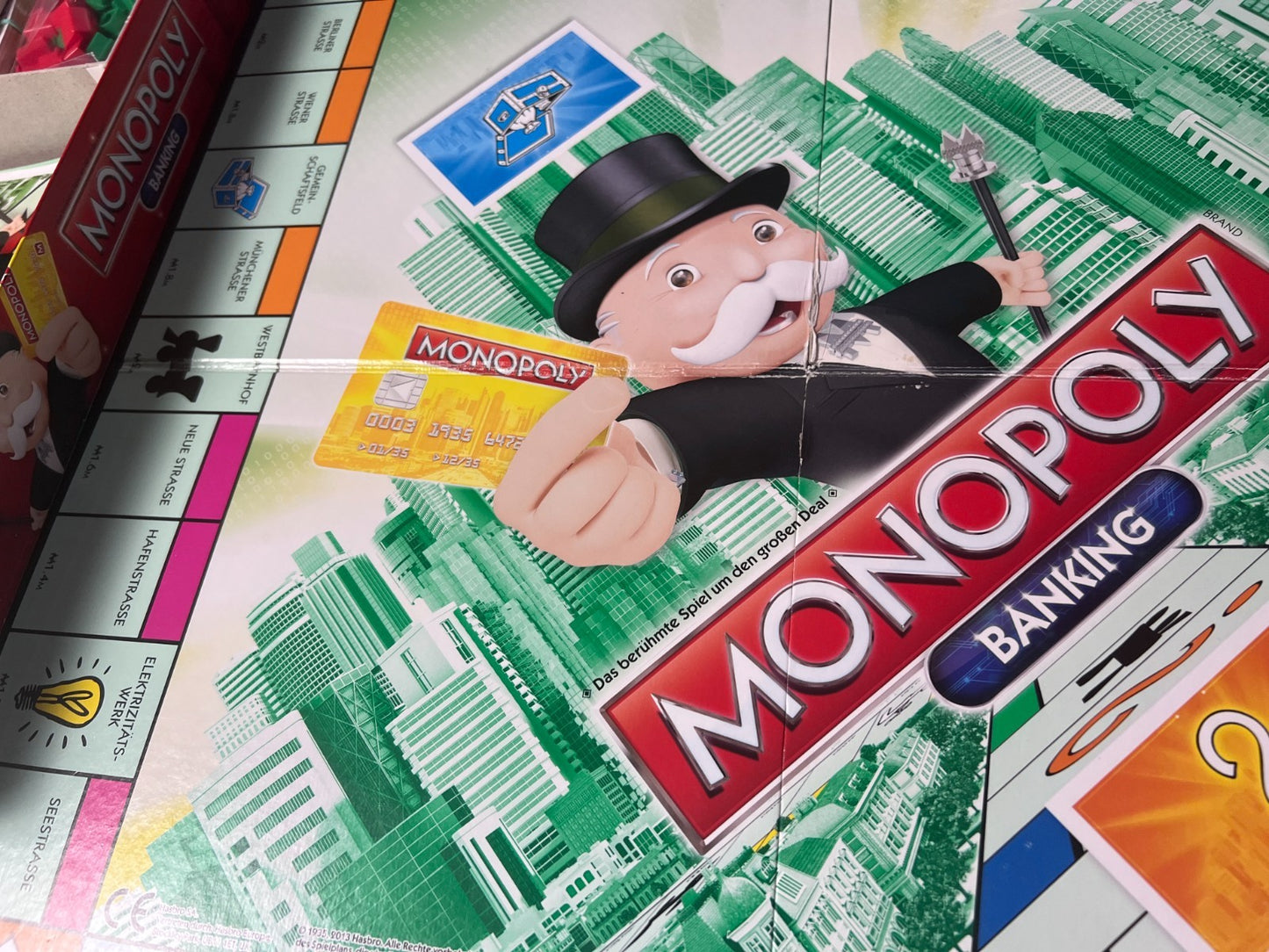 Monopoly Banking Rot  Hasbro Stark bespielt Vollständig - Ansicht 4