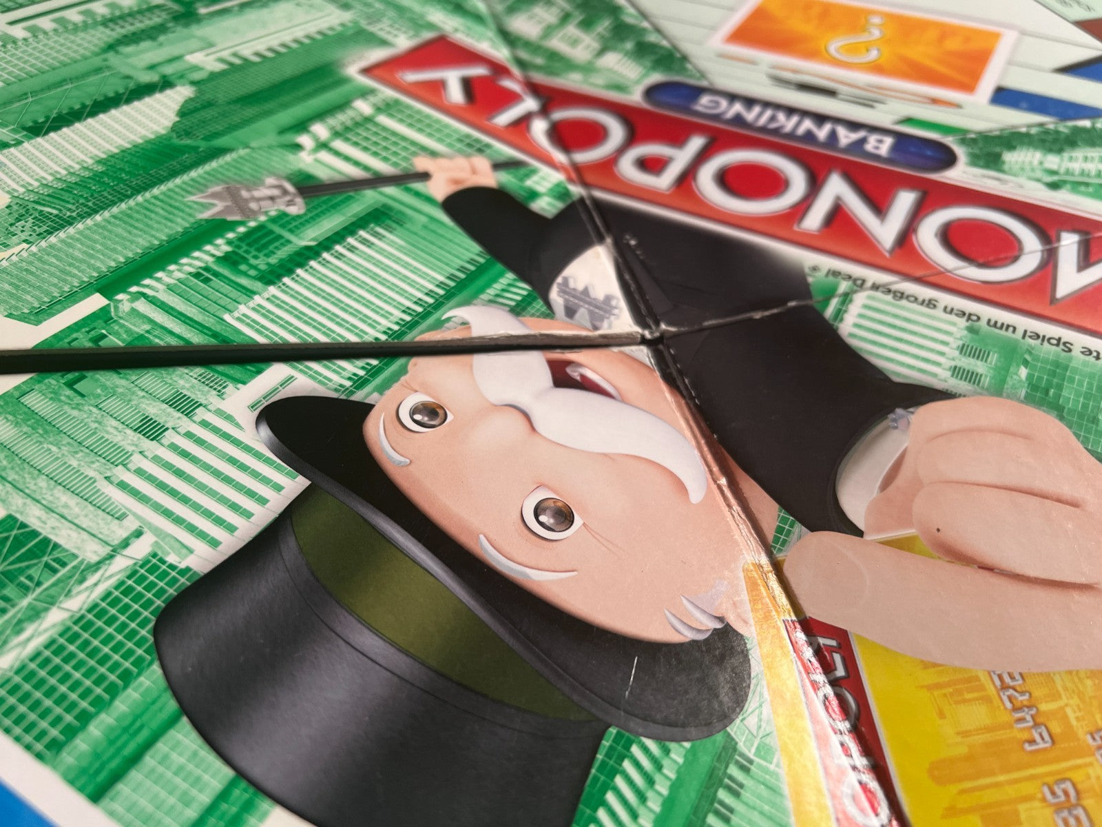 Monopoly Banking Rot  Hasbro Stark bespielt Vollständig - Ansicht 7