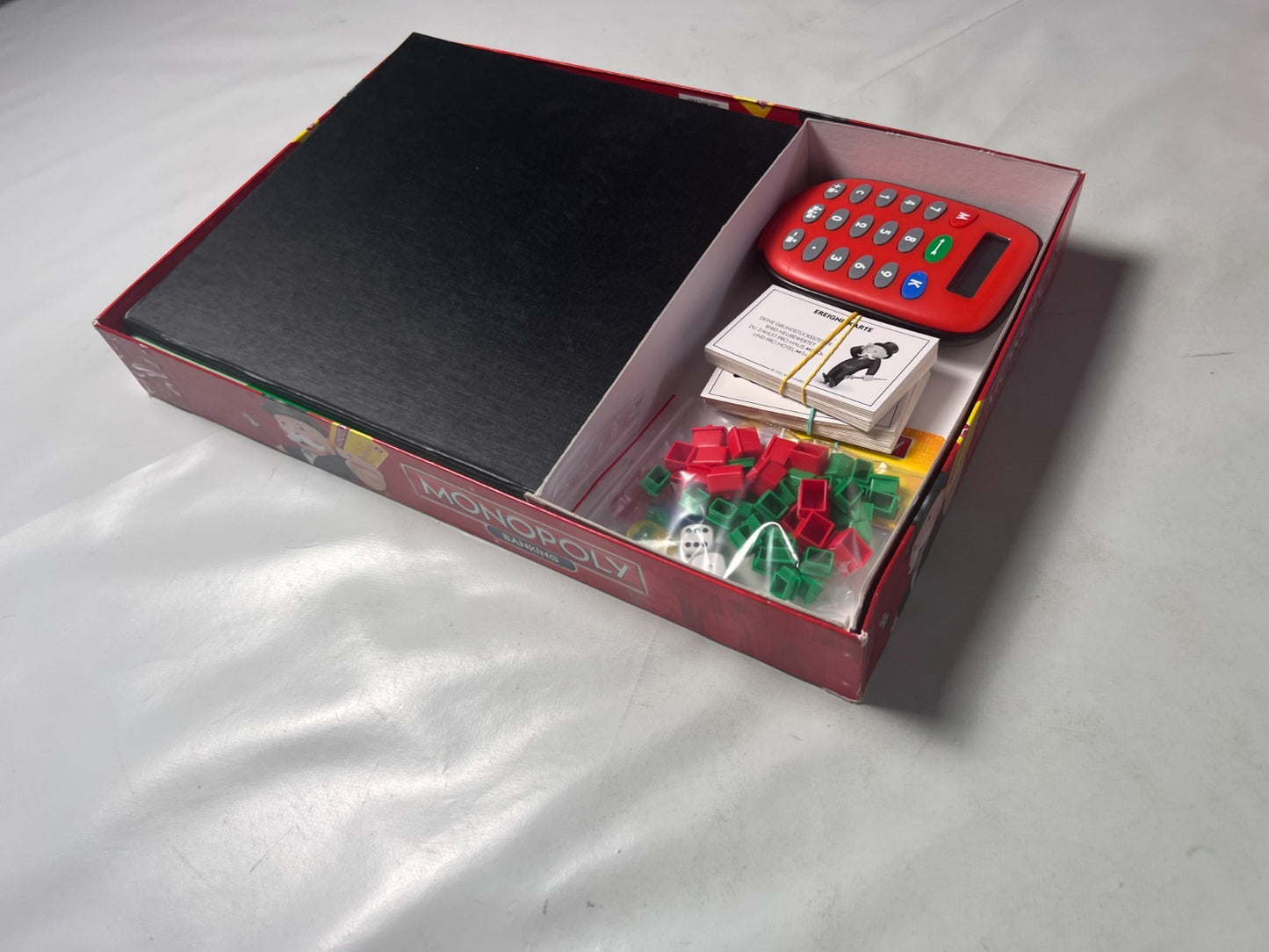 Monopoly Banking Rot  Hasbro Stark bespielt Vollständig - Ansicht 8