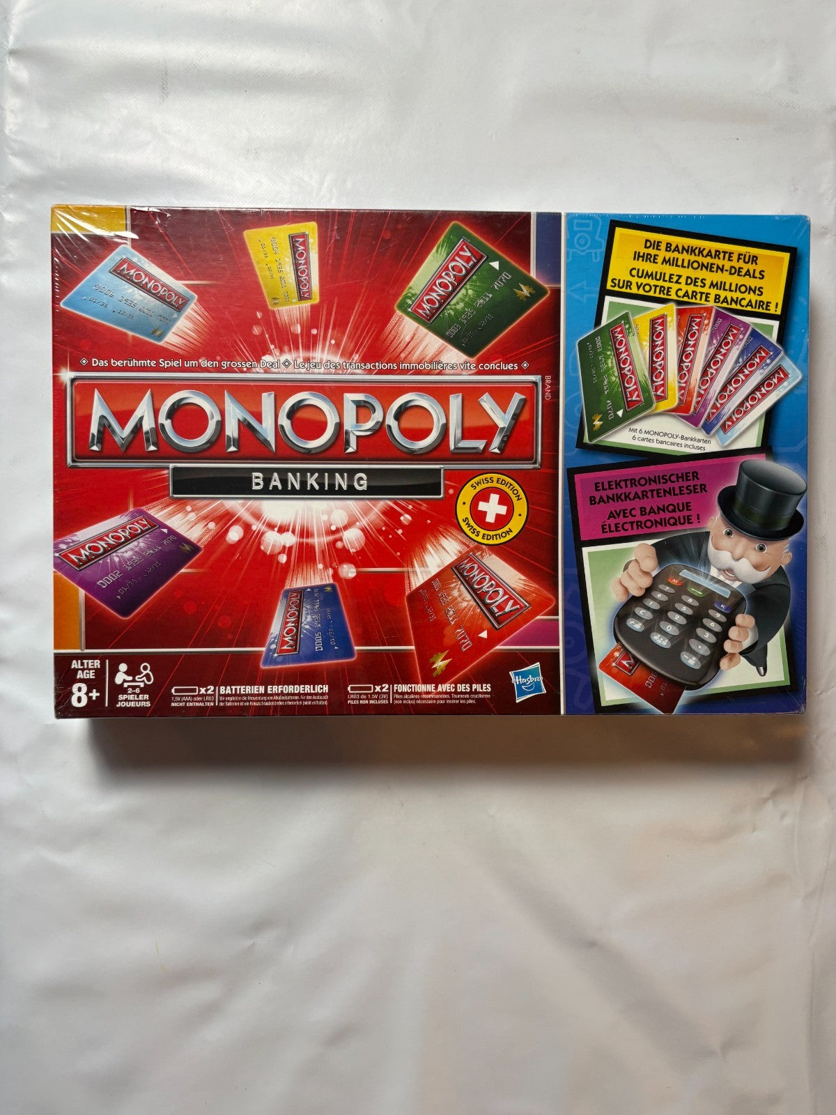 Monopoly Banking Rot Swiss Edition - Hasbro - NEU in Folie - Ansicht 2
