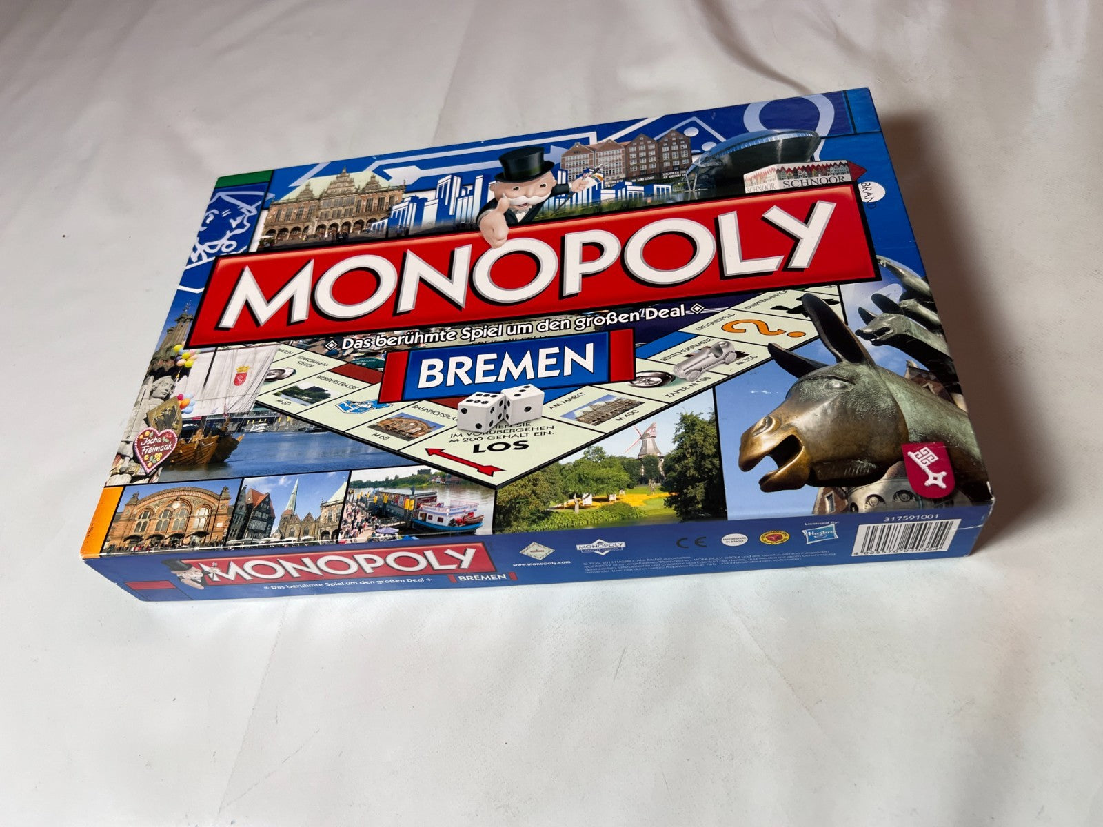 Monopoly Bremen Brettspiel seltene alte Stadtausgabe Hasbro  Vollständig - Ansicht 10