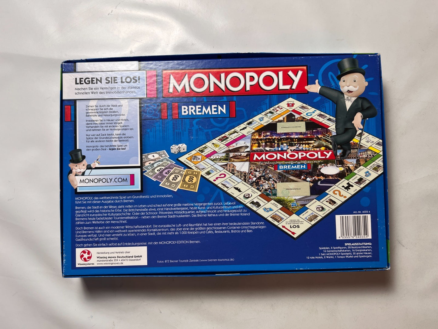 Monopoly Bremen Brettspiel seltene alte Stadtausgabe Hasbro  Vollständig - Ansicht 11