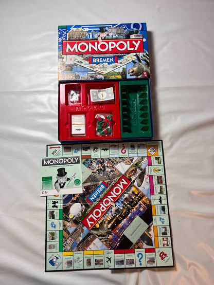Monopoly Bremen Brettspiel seltene alte Stadtausgabe Hasbro  Vollständig - Ansicht 2