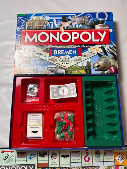 Monopoly Bremen Brettspiel seltene alte Stadtausgabe Hasbro  Vollständig - Ansicht 4
