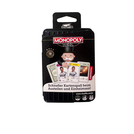 MONOPOLY DEAL SHUFFLE DFB Fußball Hasbro 2018 Kartenspiel Spiel – SKU A14030 – Kartenspiel gebraucht kaufen bei Brettspielimperium