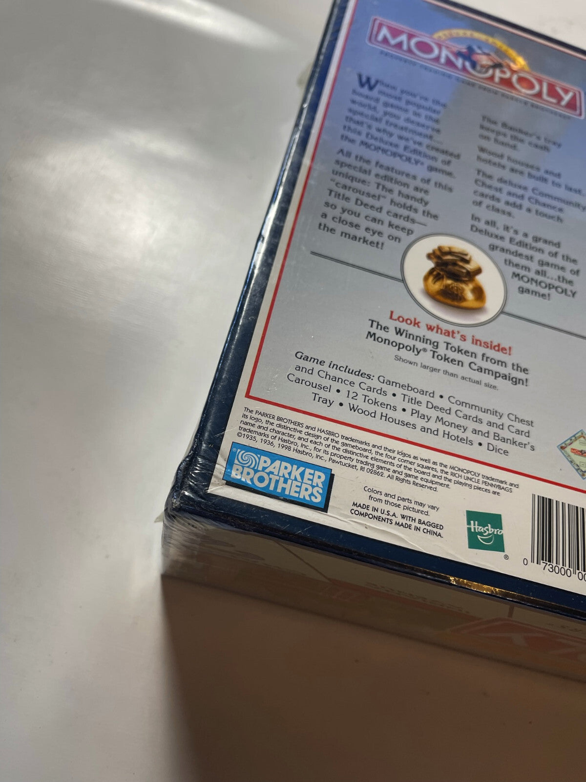 Monopoly Deluxe Edition Brettspiel Spiel Parker 1998 - Englisch - Neu in Folie - Ansicht 2