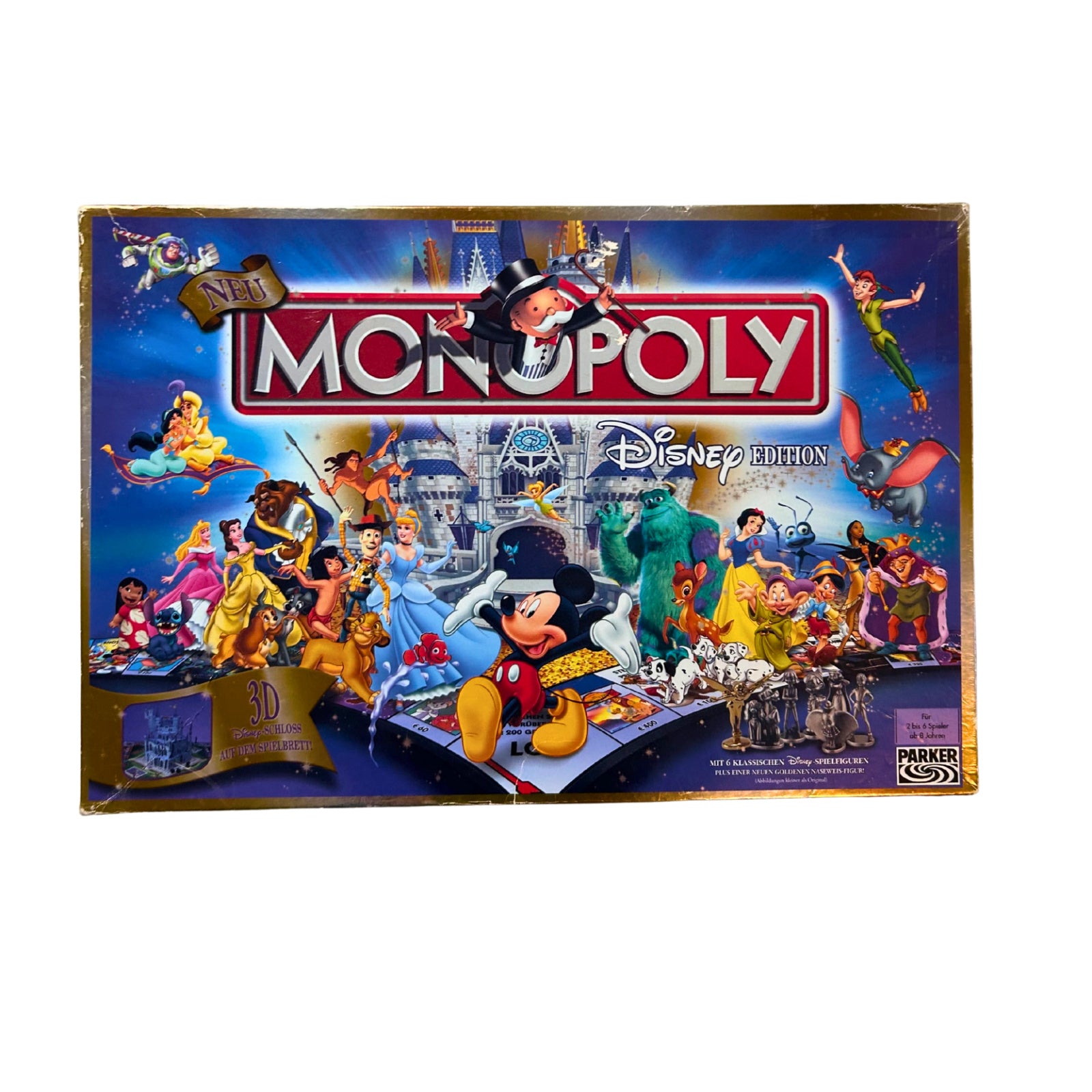 Monopoly Disney 3d Edition 3d-Schloss -Parker 2005 - deutsch – SKU A12226 – Gesellschaftsspiel gebraucht kaufen bei Brettspielimperium