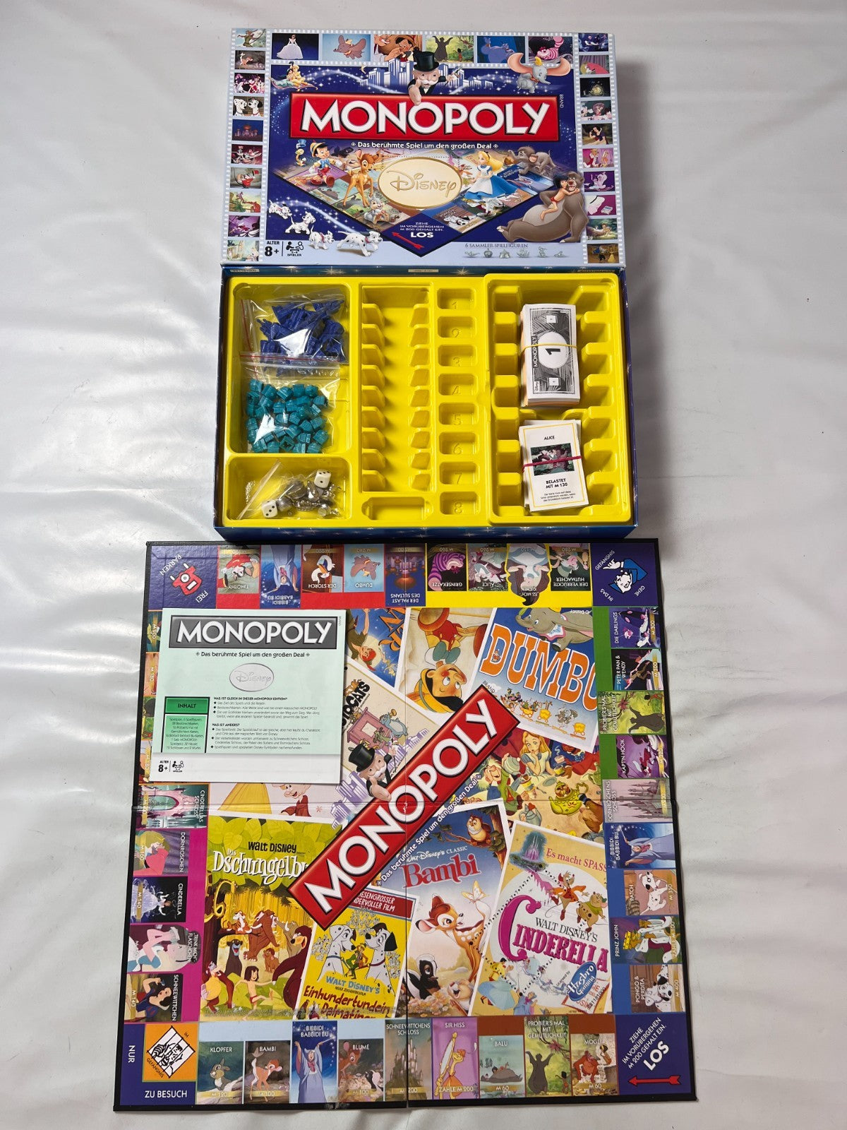 Monopoly Disney Edition Kinderspiel Hasbro 2017 Gesellschaftsspiel - Vollständig - Ansicht 2