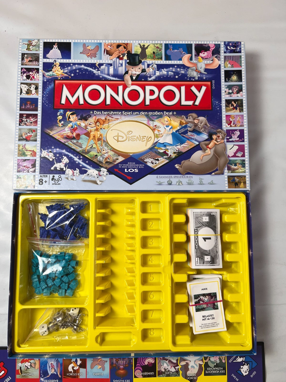 Monopoly Disney Edition Kinderspiel Hasbro 2017 Gesellschaftsspiel - Vollständig - Ansicht 3
