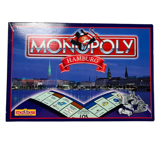 Monopoly Hamburg Brettspiel Spiel Hasbro Winning Mooves 1998 - Vollständig - Ansicht 1