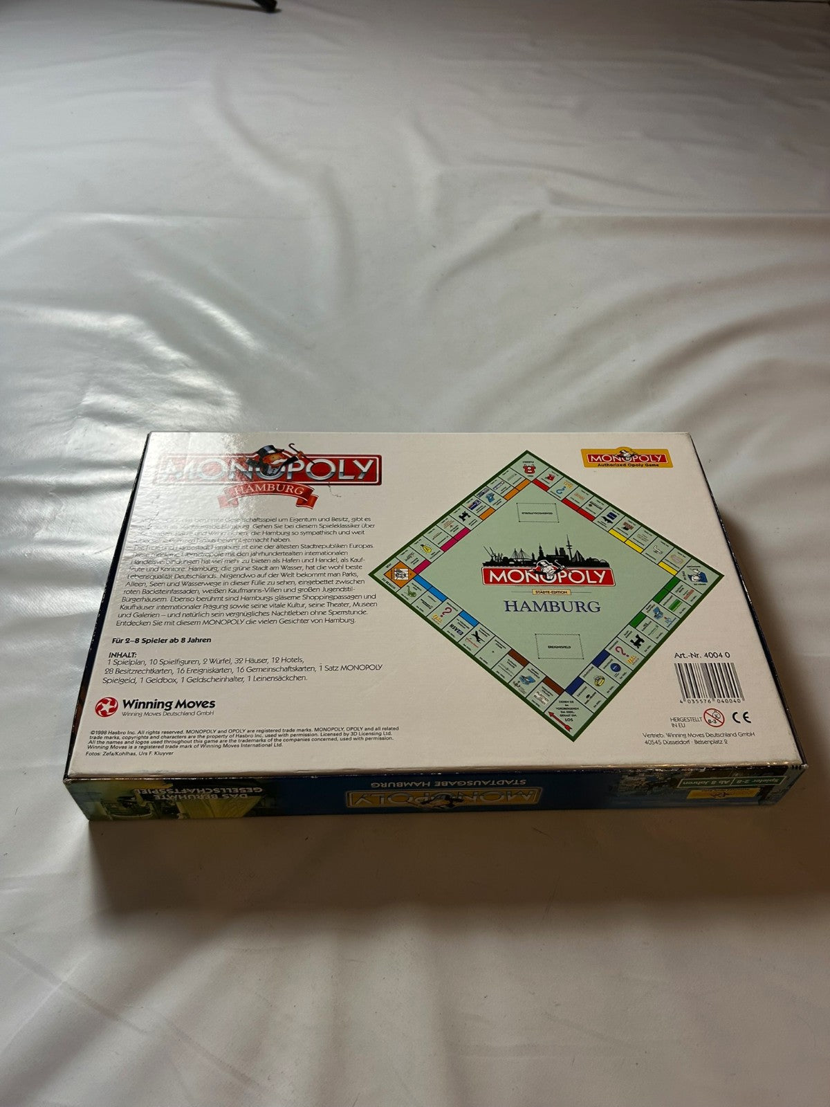 Monopoly Hamburg Brettspiel Spiel Hasbro Winning Mooves 1998  Unbespielt - Ansicht 12