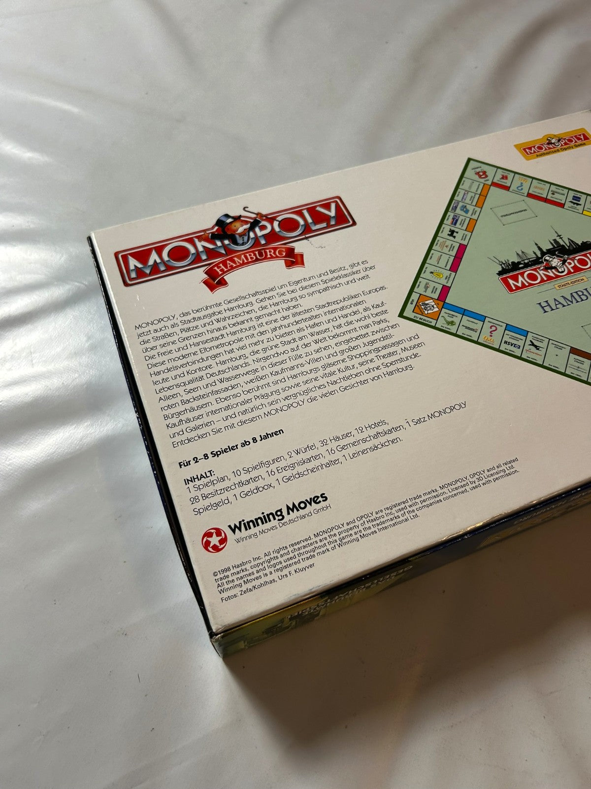 Monopoly Hamburg Brettspiel Spiel Hasbro Winning Mooves 1998  Unbespielt - Ansicht 14