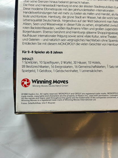 Monopoly Hamburg Brettspiel Spiel Hasbro Winning Mooves 1998  Unbespielt - Ansicht 15