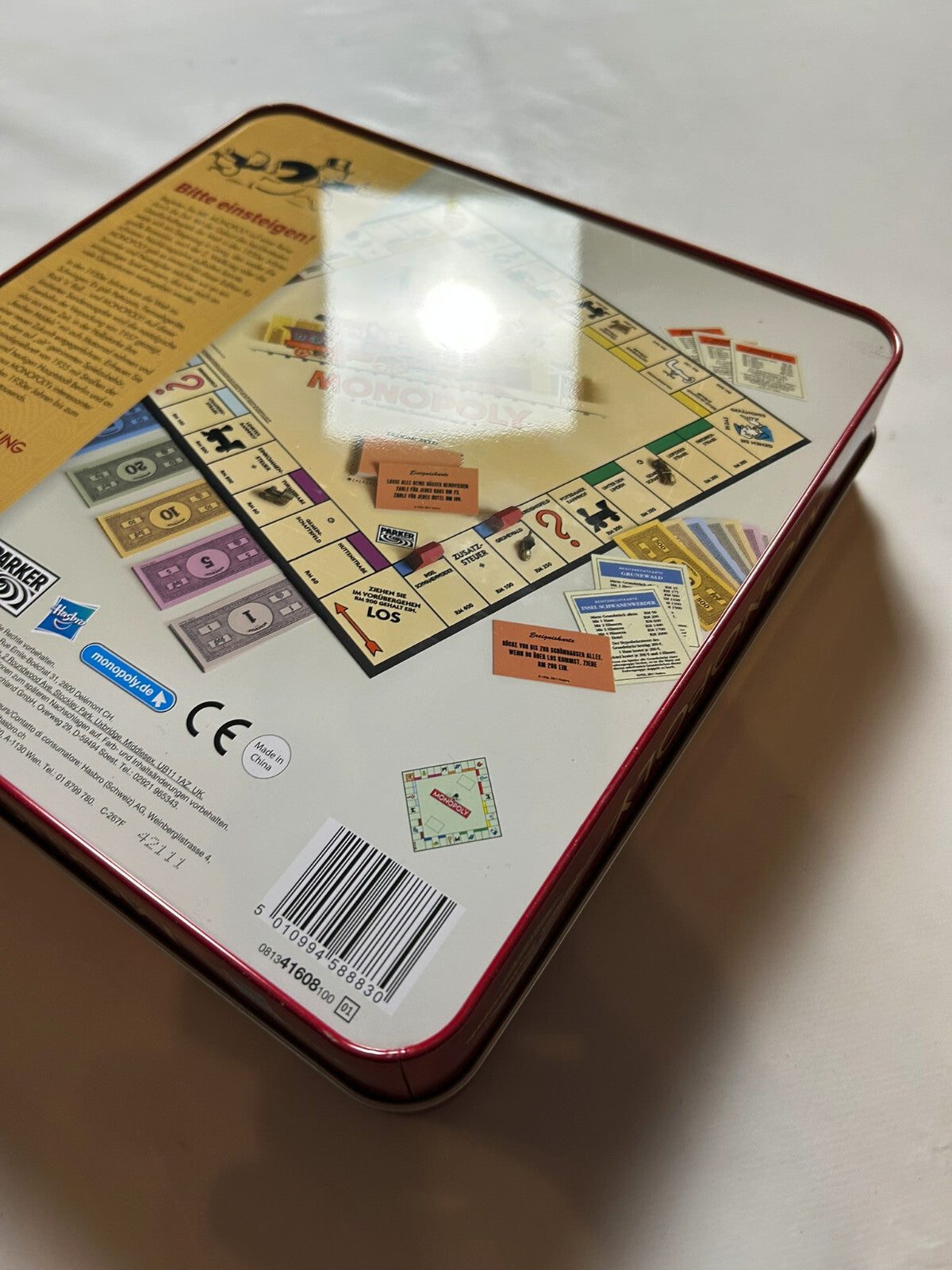 Monopoly Limitierte Sonderausgabe Blechdose Hasbro Brettspiel - Vollständig - Ansicht 11