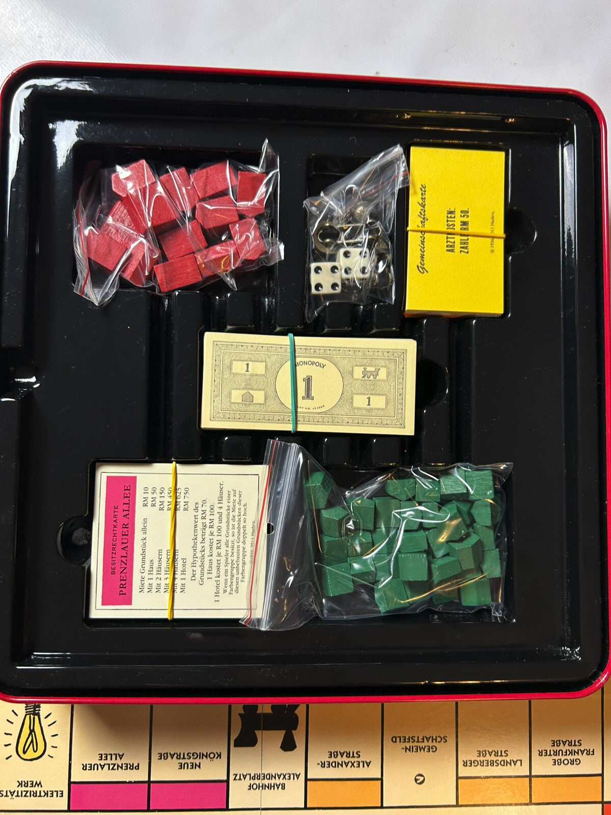 Monopoly Limitierte Sonderausgabe Blechdose Hasbro Brettspiel - Vollständig - Ansicht 8