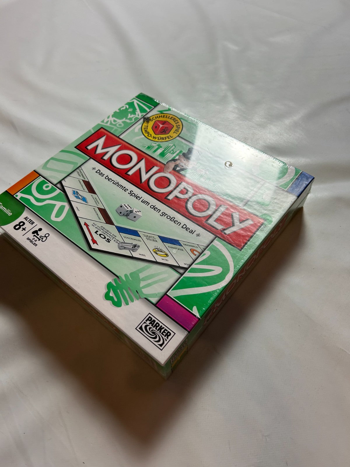 Monopoly mit Tempo Würfel - Hasbro Parker  2008 - NEU in Folie - Ansicht 4