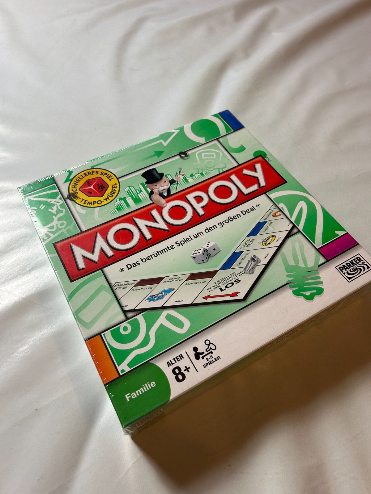 Monopoly mit Tempo Würfel - Hasbro Parker  2008 - NEU in Folie - Ansicht 5