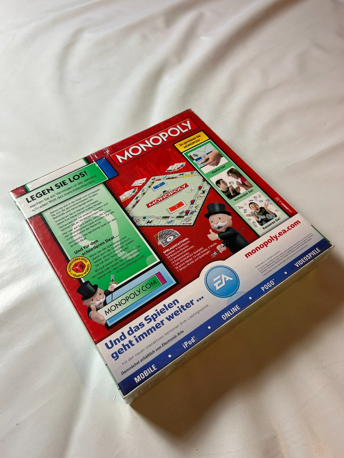 Monopoly mit Tempo Würfel - Hasbro Parker  2008 - NEU in Folie - Ansicht 9