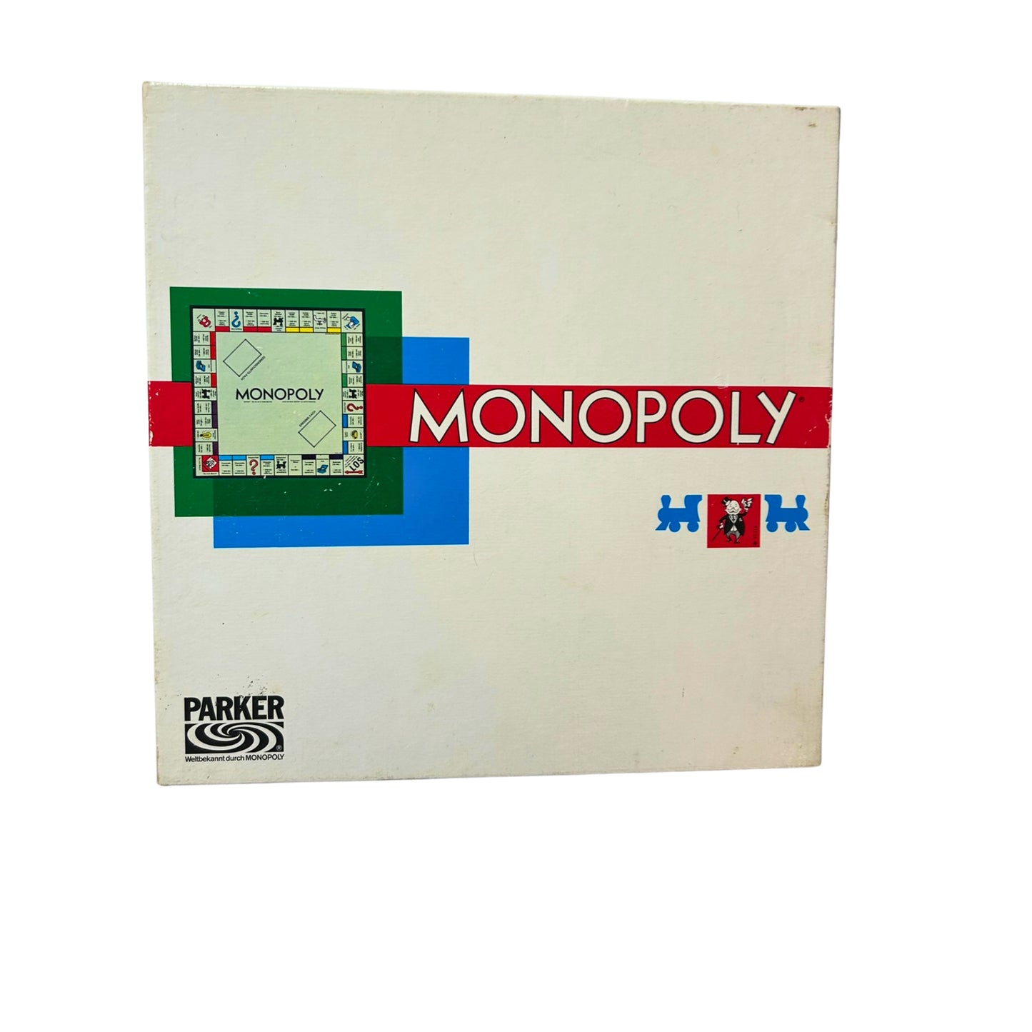 Monopoly - Parker 6011011 Quadratisch DM Version – SKU A8305 – Gesellschaftsspiel gebraucht kaufen bei Brettspielimperium