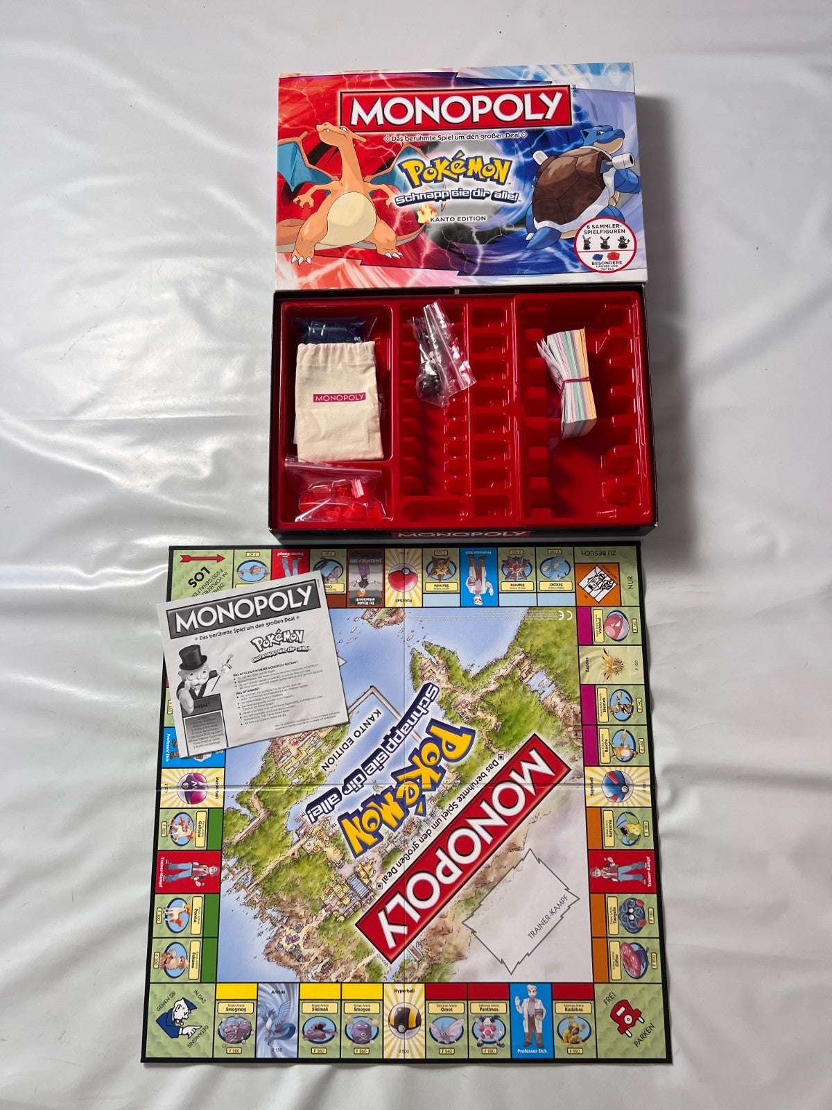 MONOPOLY - POKEMON - KANTO Edition deutsch Zinn Figuren - Vollständig - Ansicht 2