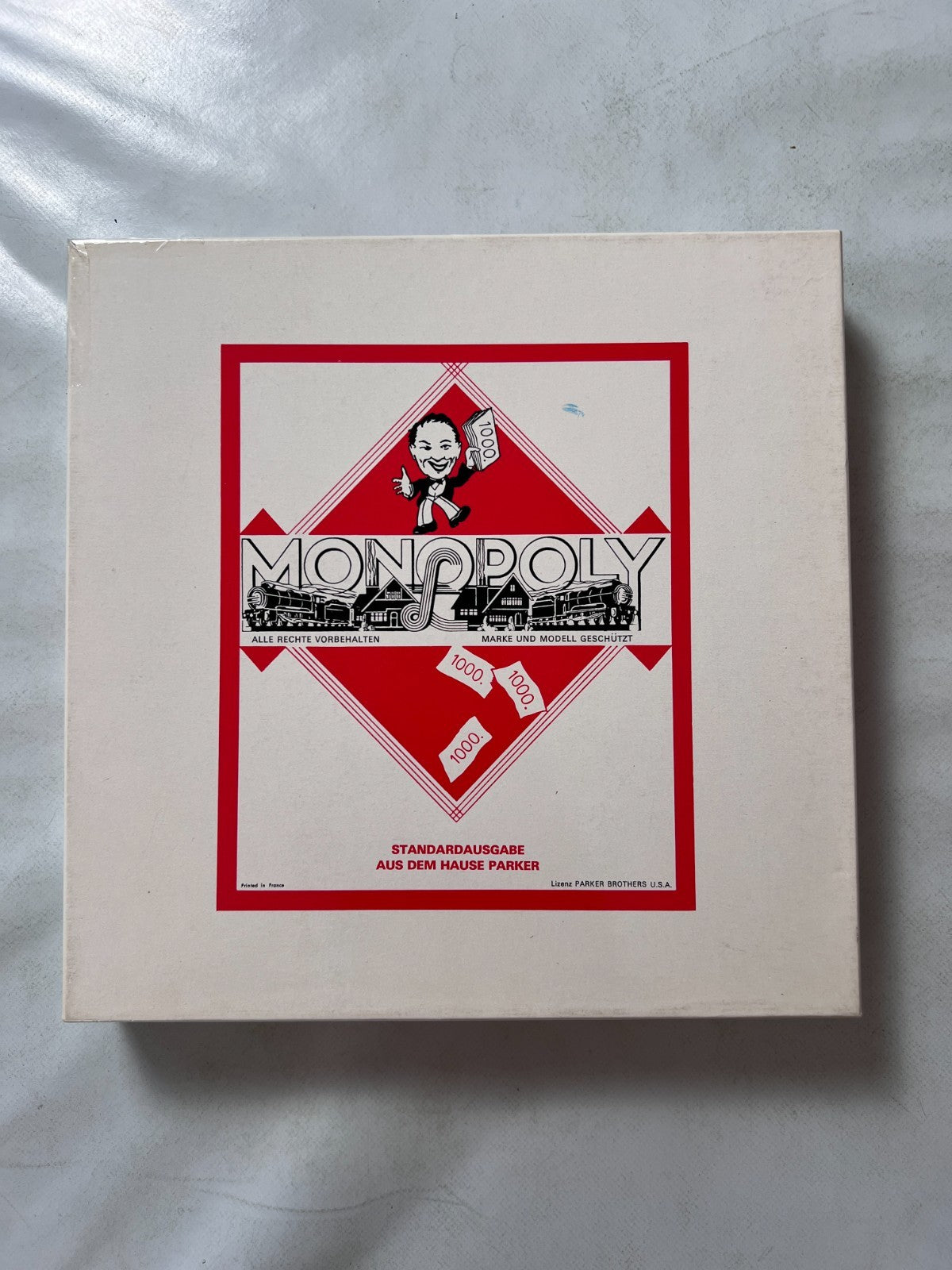 Monopoly - quadratisch - Parker Spiele  Art. Nr: 6011008 - Vollständig - Ansicht 4