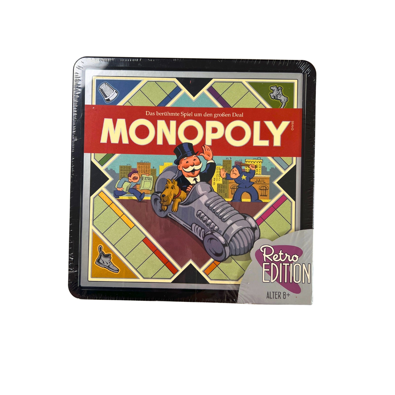 Monopoly Retro Sondereditition schwarze Dose - Parker – SKU A8855 – Gesellschaftsspiel neu kaufen bei Brettspielimperium