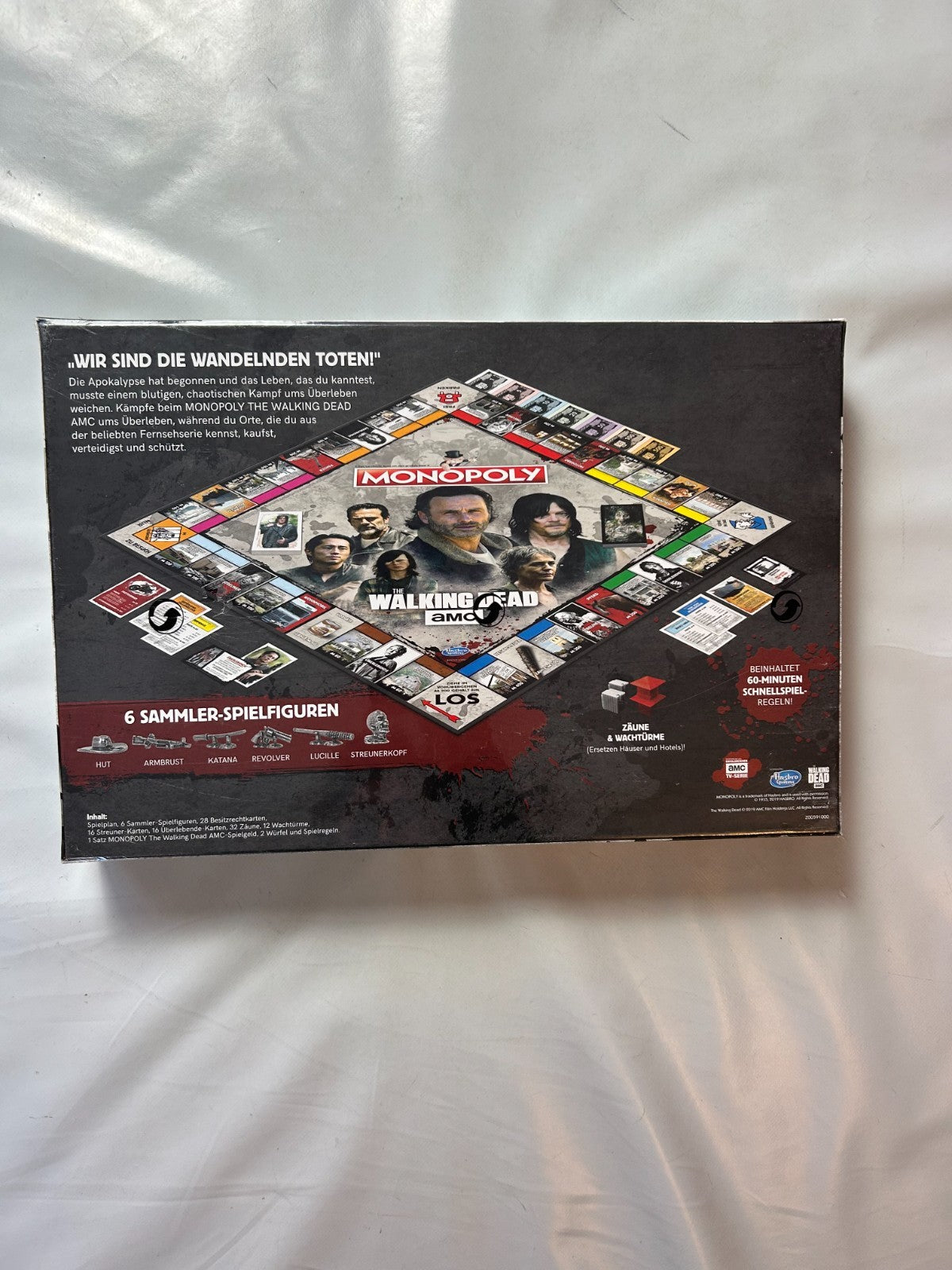 Monopoly The Walking Dead amc, TV-Serie, dt. Hasbro Deutsch - Neu in Folie - Ansicht 7