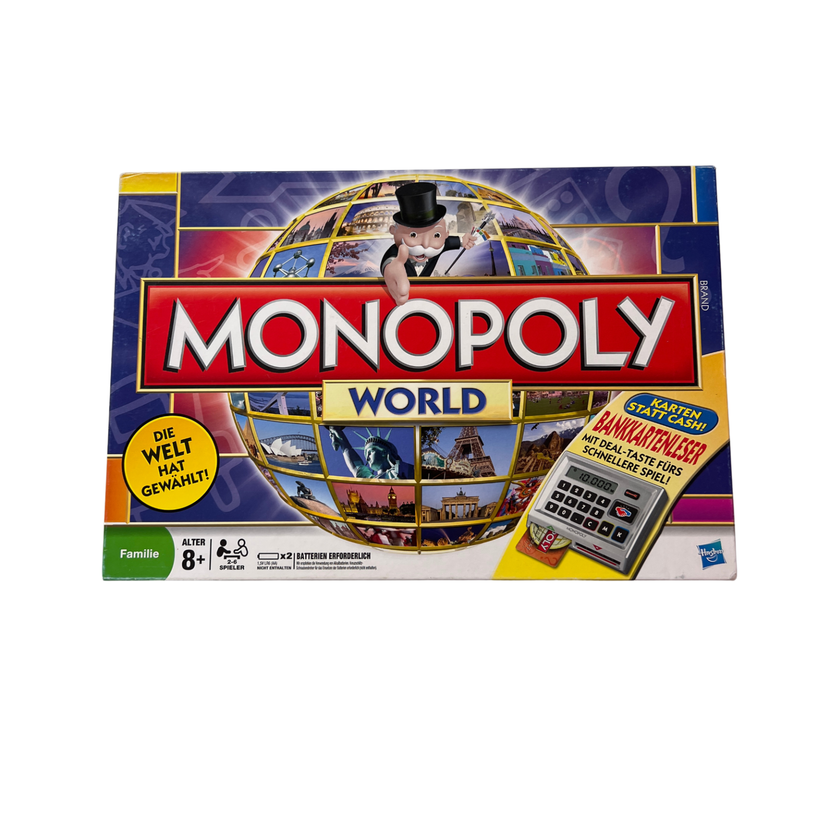 Monopoly World Brettspiel Familienspiel Hasbro Parker 2008 - Vollständig - Ansicht 1