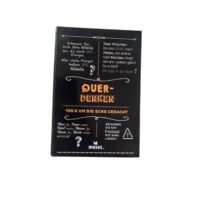 moses. Querdenken 100x um die Ecke gedacht Rätselspiel – SKU A13850 – Gesellschaftsspiel neu kaufen bei Brettspielimperium