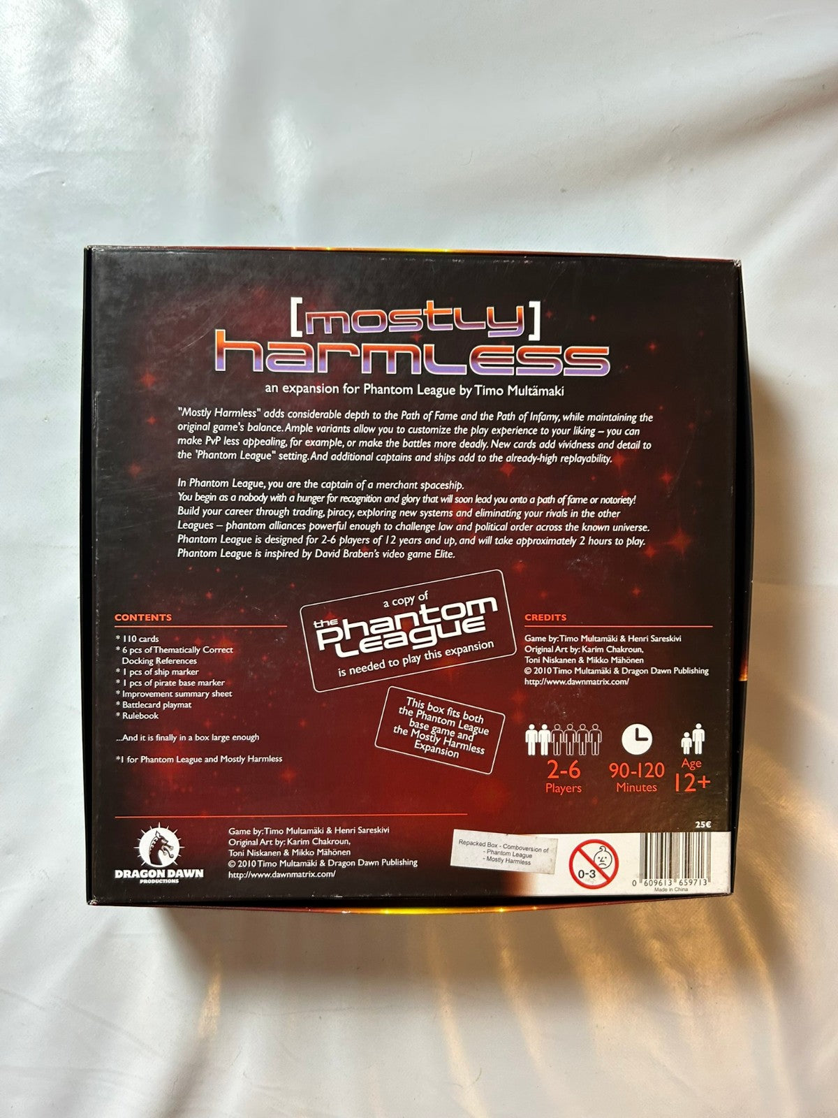 mostly harmless  phantom league  Brettspiel ENGLISCH  Unbespielt - Ansicht 11