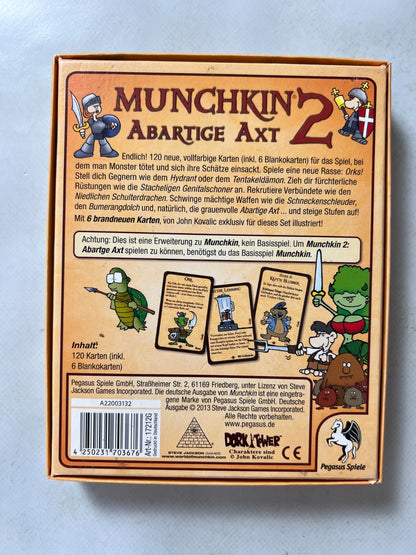Munchkin: Abartige Axt 2 Pegasus Spiele Erweiterung Kartenspiel - Vollständig - Ansicht 8