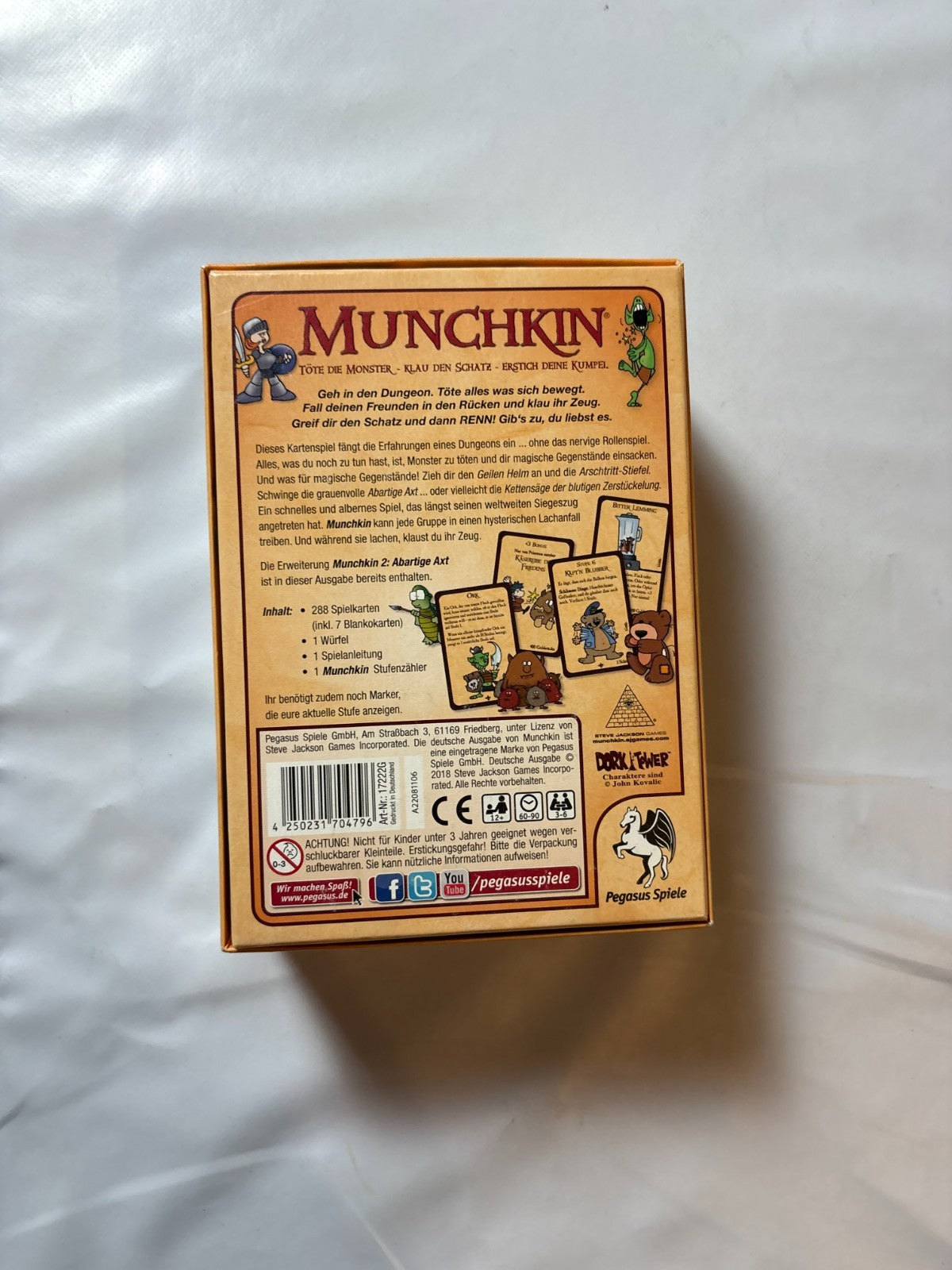 Munchkin Basis Spiel + Erweiterung Pegasus Spiele - Vollständig - Ansicht 8