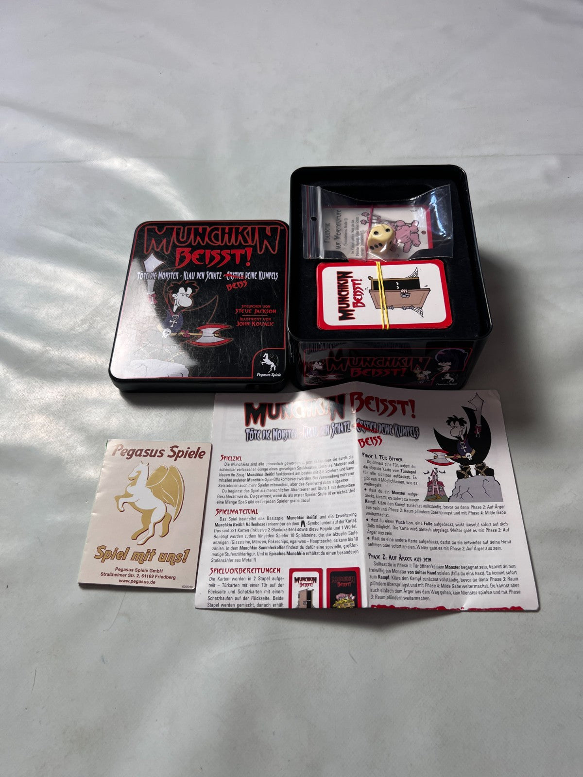 Munchkin Beisst! Kartenspiel In Metallbox Pegasus Spiele - Vollständig - Ansicht 3