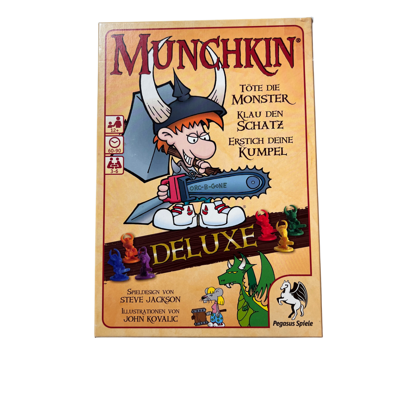 Munchkin Deluxe Kartenspiel Plastikfiguren gebraucht deutsch Vollständig - Ansicht 1