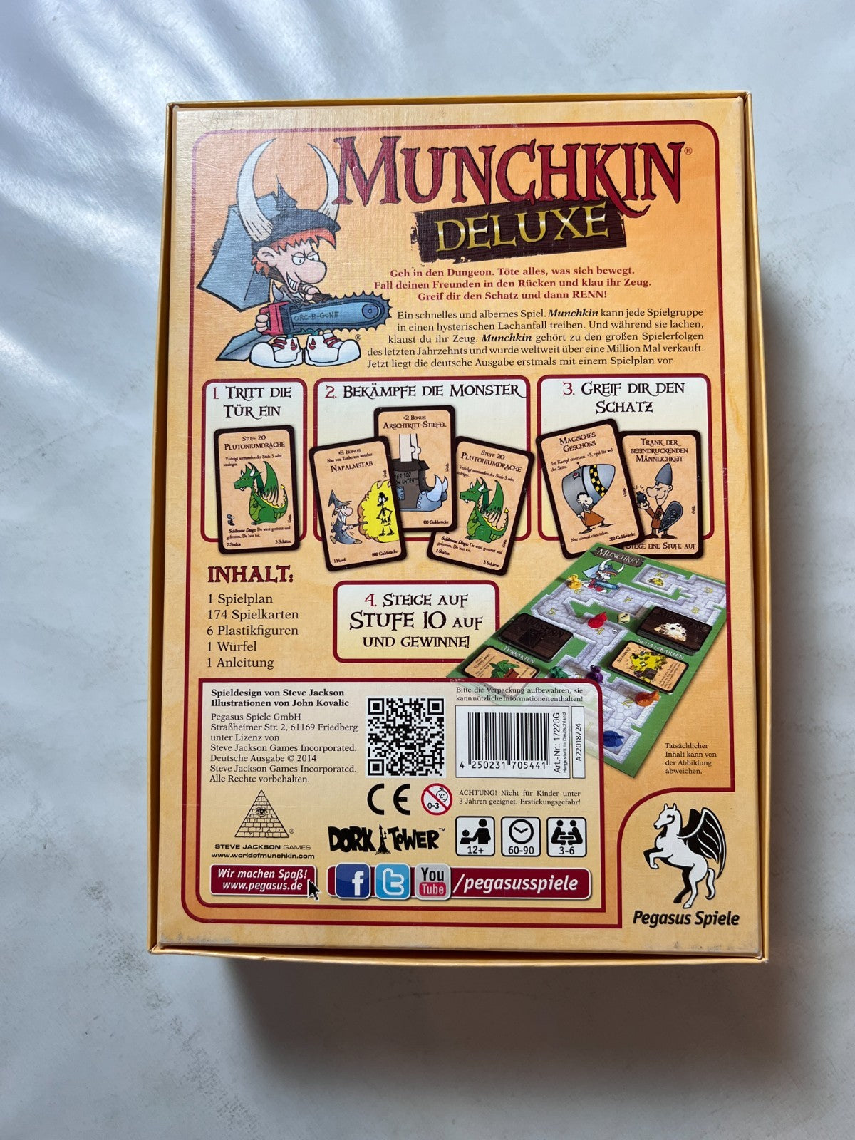 Munchkin Deluxe Kartenspiel Plastikfiguren gebraucht deutsch Vollständig - Ansicht 11