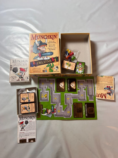 Munchkin Deluxe Kartenspiel Plastikfiguren gebraucht deutsch Vollständig - Ansicht 2