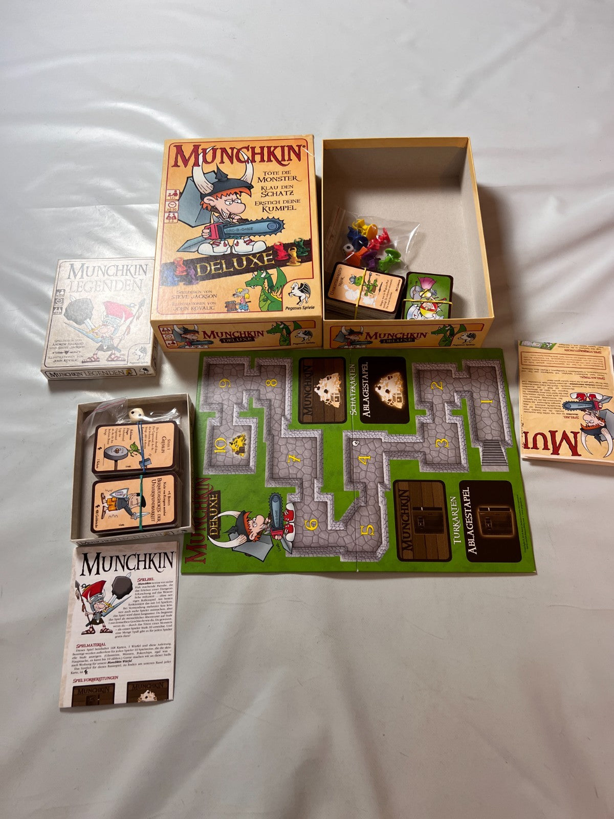 Munchkin Deluxe Kartenspiel Plastikfiguren gebraucht deutsch Vollständig - Ansicht 3